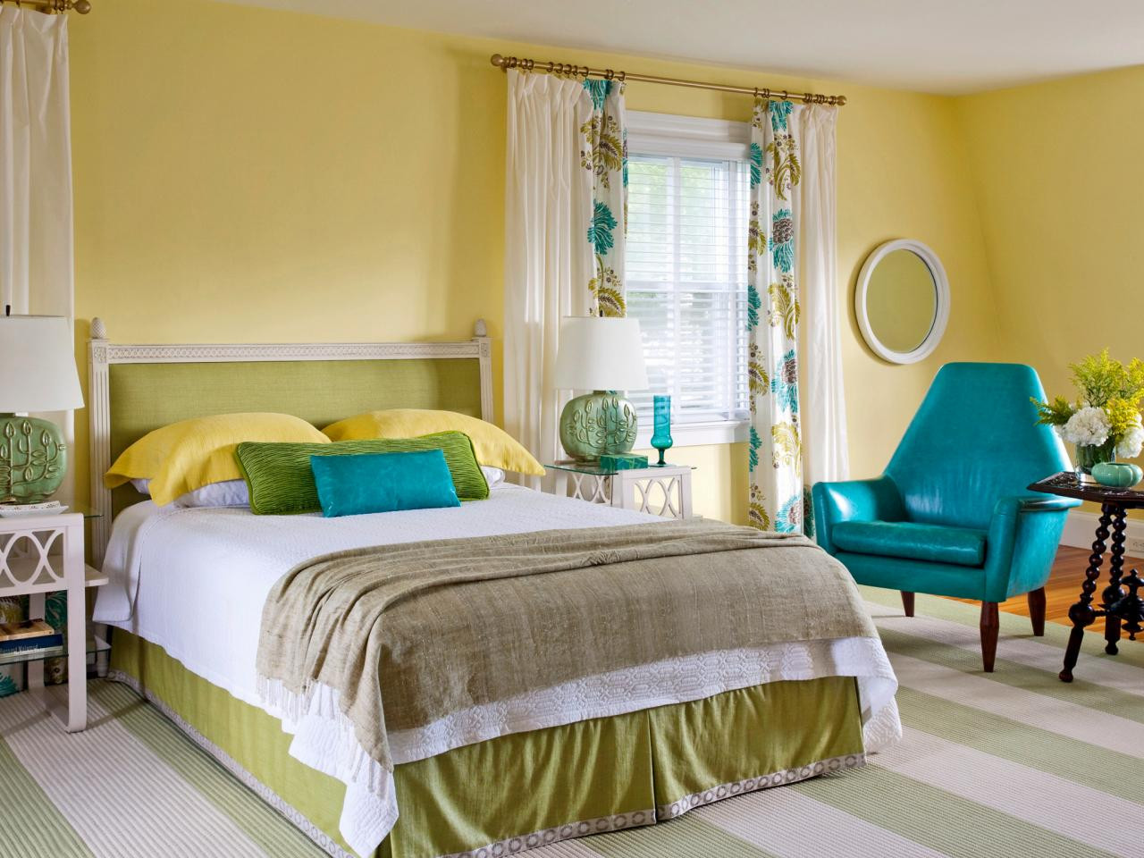phong cách phòng ngủ đa sắc màu