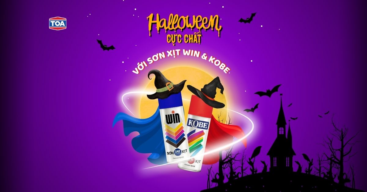 Ý Tưởng Trang Trí Halloween Với Sơn Xịt WIN & KOBE